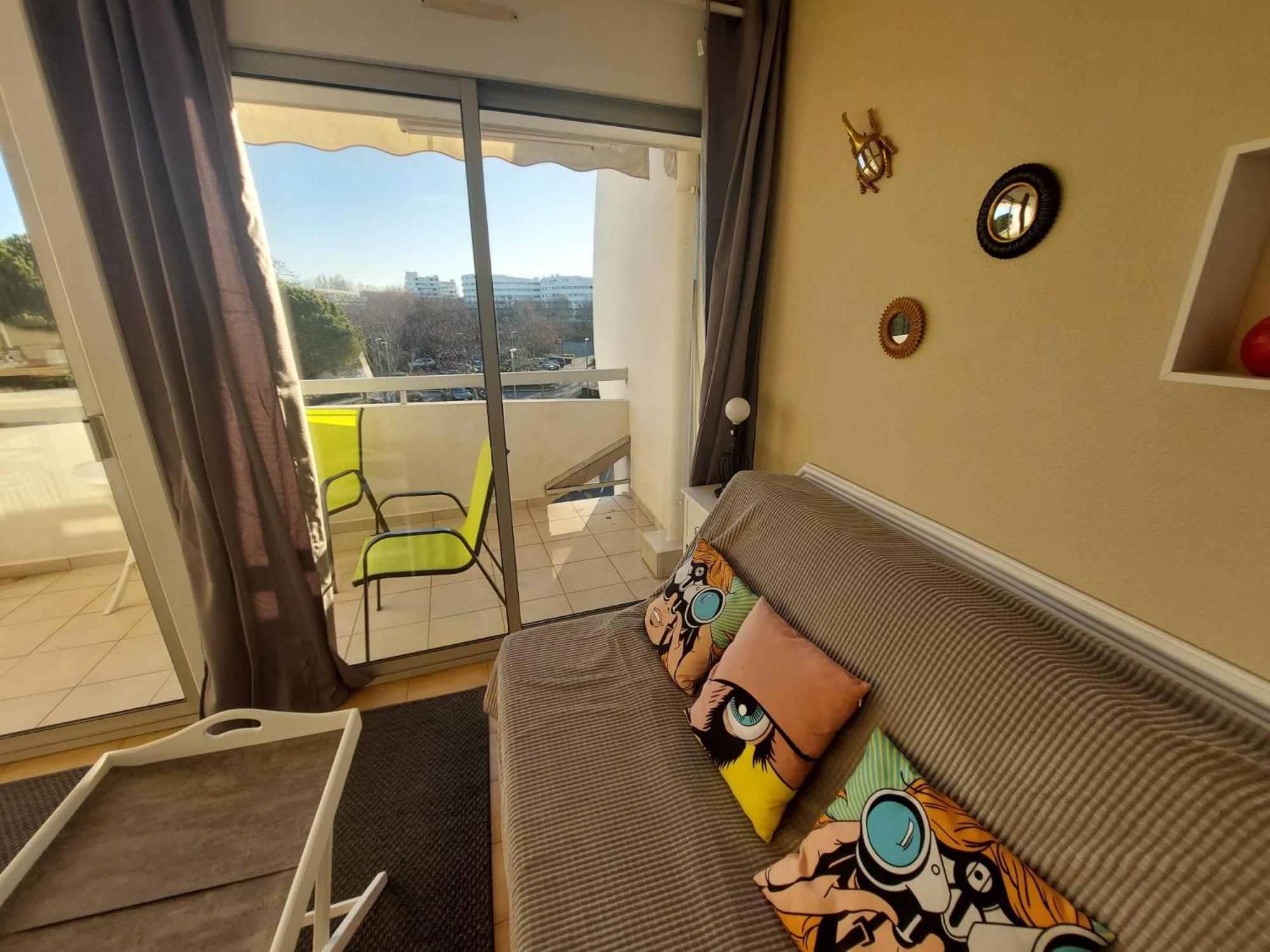 Joli Studio Avec Piscine A 200M De La Plage Parking Prive La Grande Motte Exteriör bild